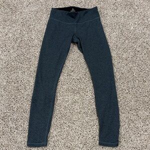 Prana XS Dark Teal/Black/Gray Diamond Designed Leggings